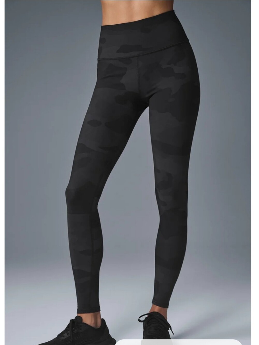 ALO Yoga High-Waist Black Camo Leggings Color Grey